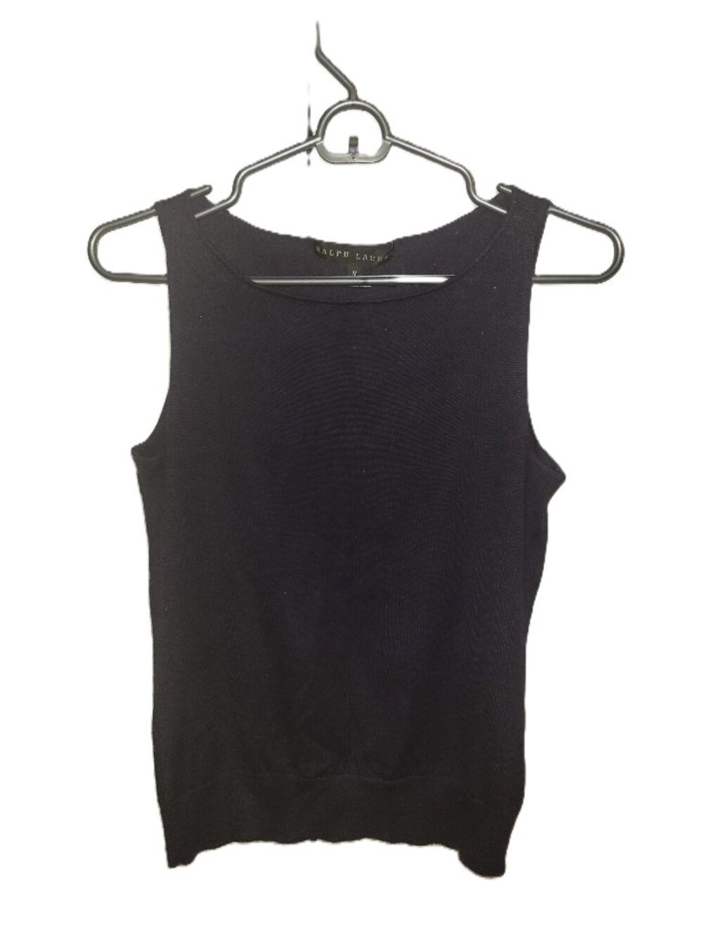Ralph Lauren Black Label Silk & Cashmere Navy Shell - M
